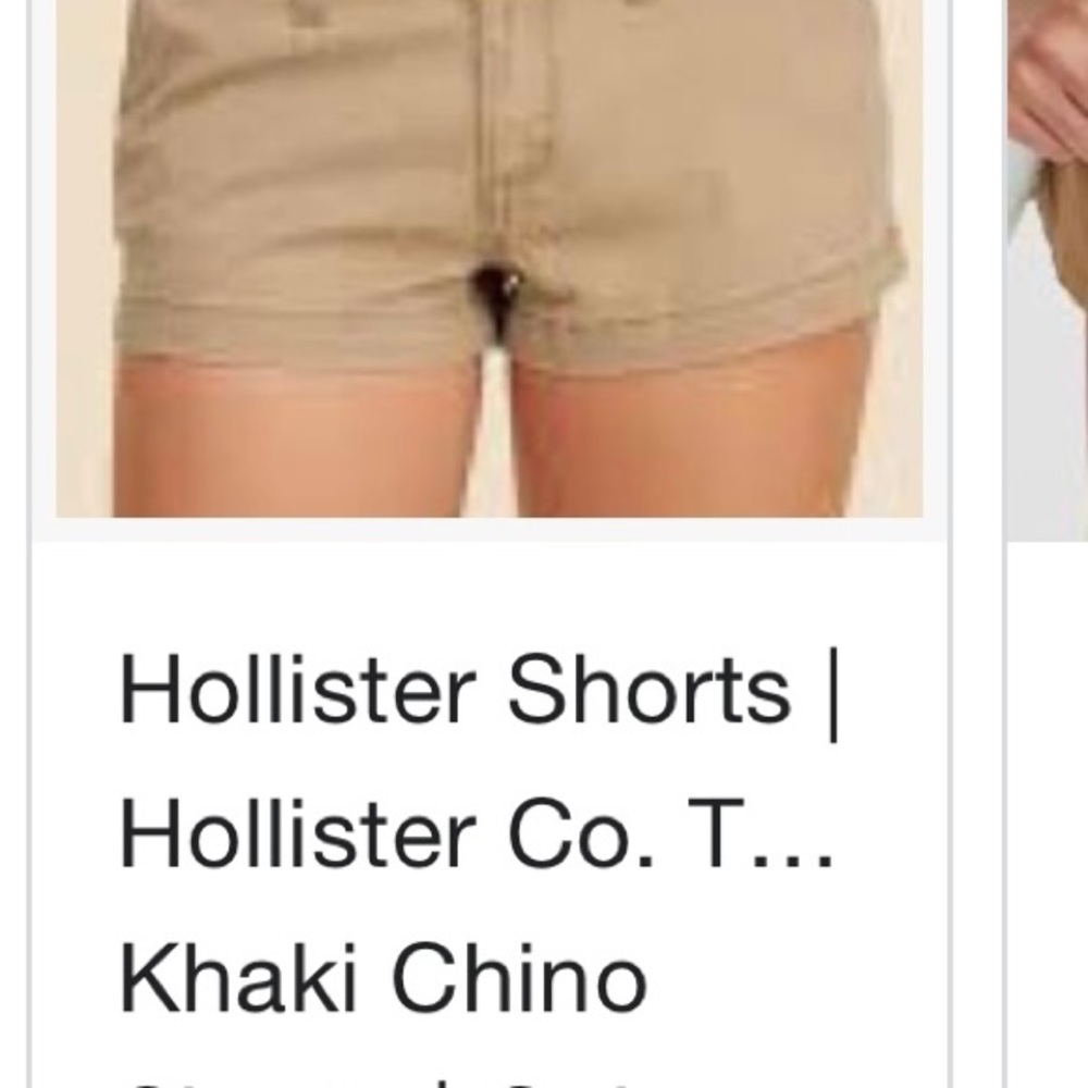 Hollister Short-Stretch Tan Khaki size 5 Casual Women's Shorts
